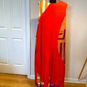 Never Worn Sassy Jones Jumpsuit Orange Tribal Size Medium